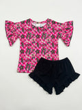 Feral checkered ruffle set