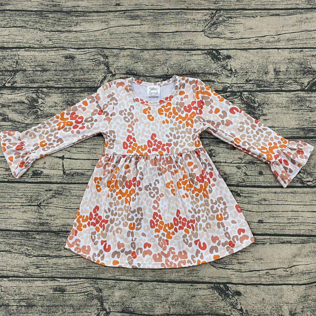 Fall Leopard bell sleeve dress
