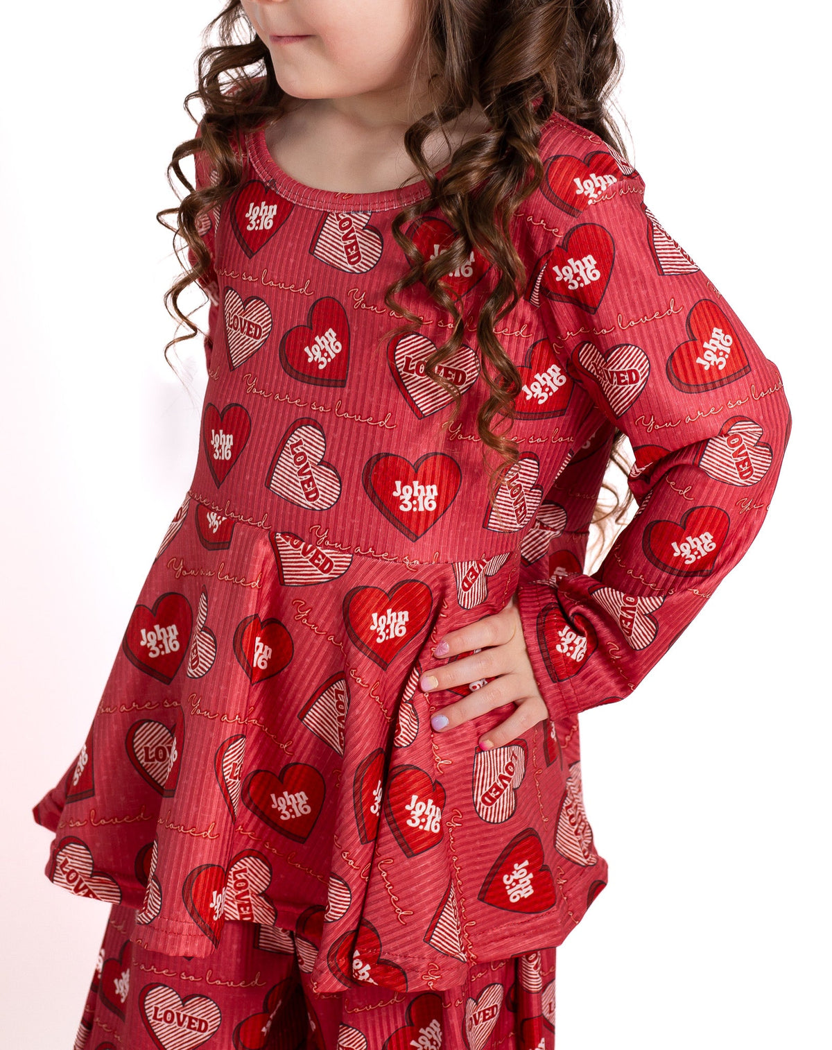 You are so loved ribbed lounge set