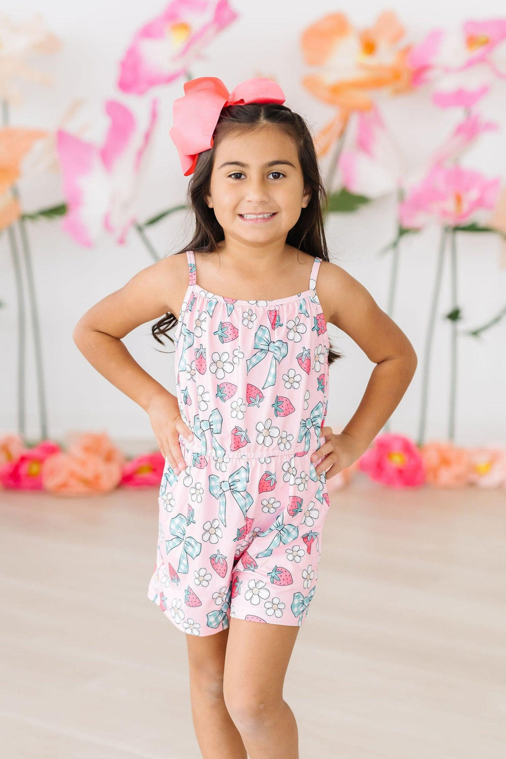 SALE Berry Picnic Strappy Play Romper