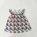 God bless America embroidery dress