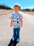 Wizard ruffle top