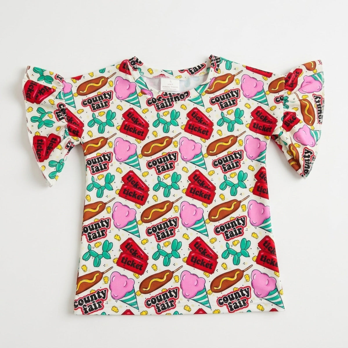 County fair ruffle tee