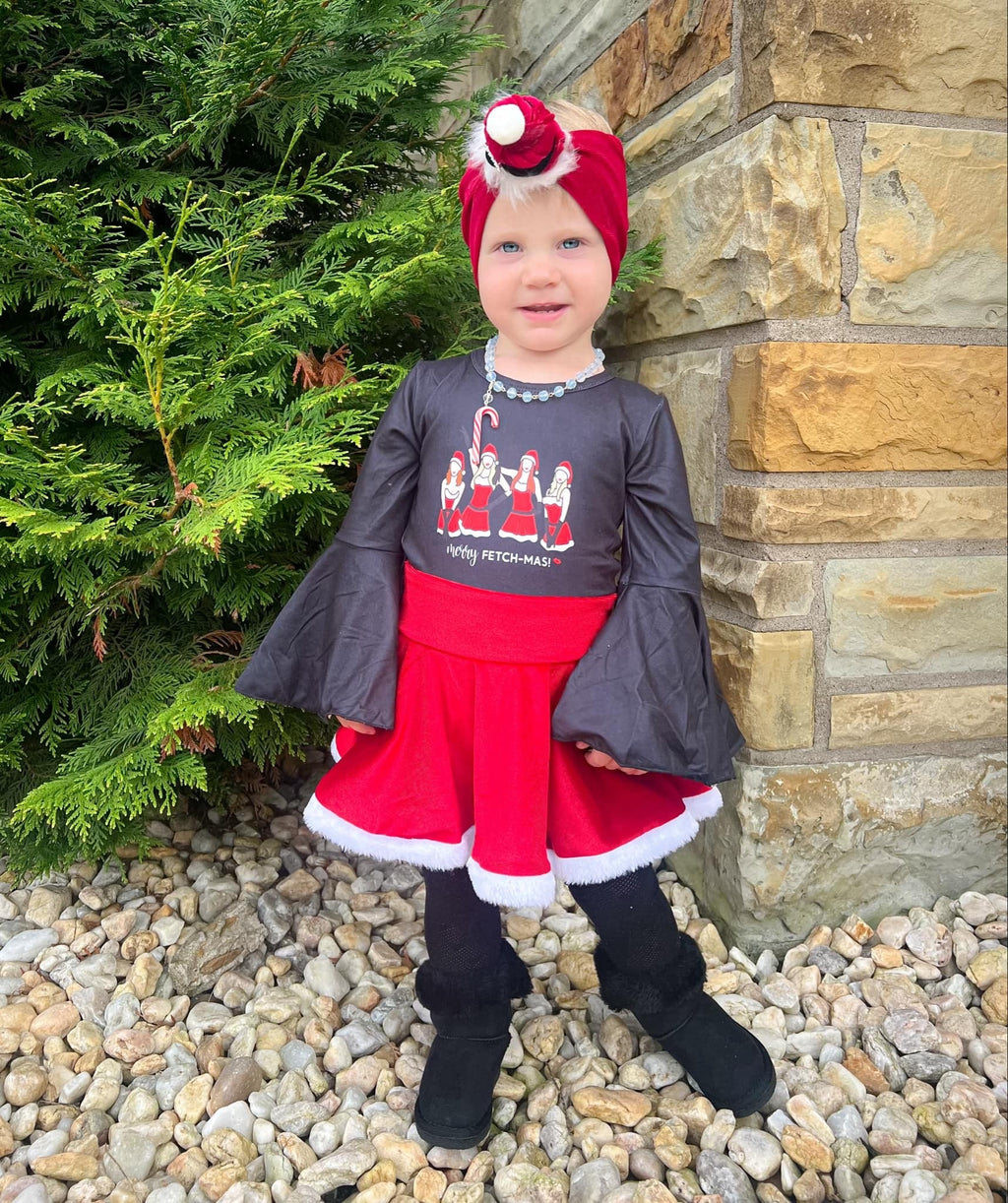 Christmas fetch skirted leo- One Piece