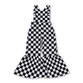 Black straps kids girls bell bottoms jumpsuit